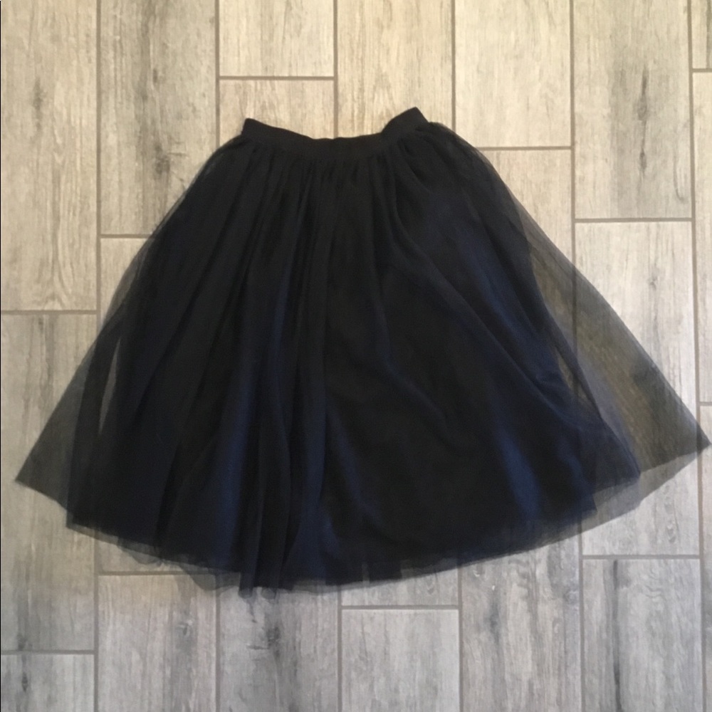 Black tulle skirt